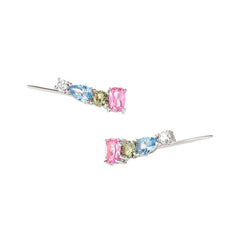 Nomination COLOUR WAVE Ohrstecker aus 925er Silber, mit Cubic Zirkonia besetzt (010_(Silber)) 149827/010