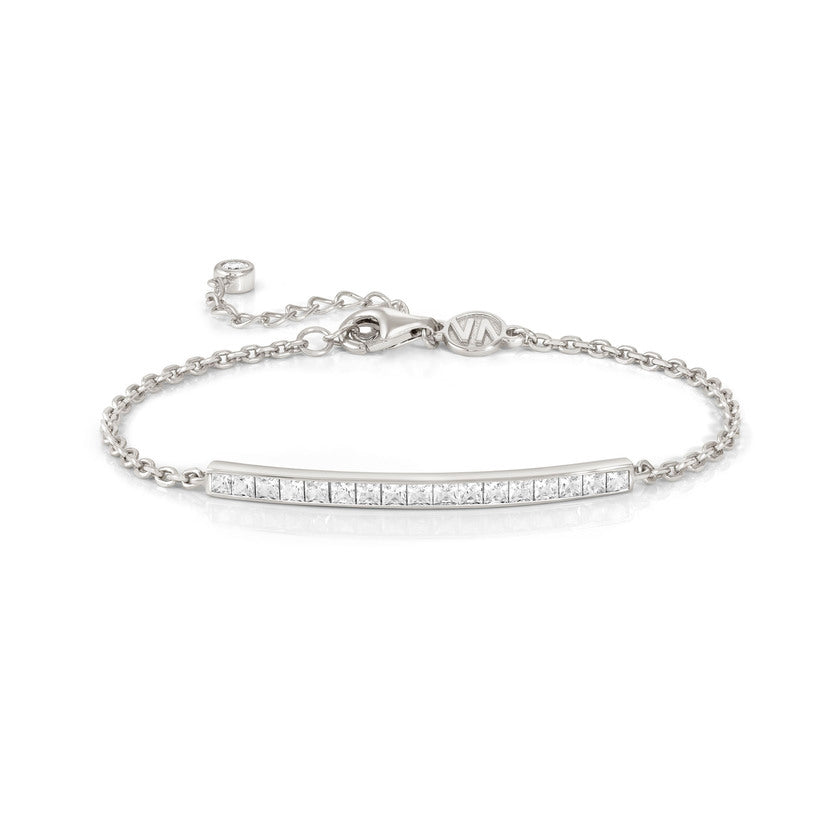 Nomination CARISMATICA Armband aus 925er Silber, dazu Schmuckelement, mit Cubic Zirkonia besetzt (031_(Weiss, Silber)) 240901/031