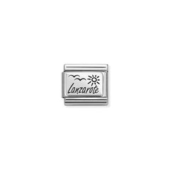 Nomination COMPOSABLE CLASSIC PLATTEN Element aus Edelstahl, mit 925er Silber verziert (48-48) 330111/48