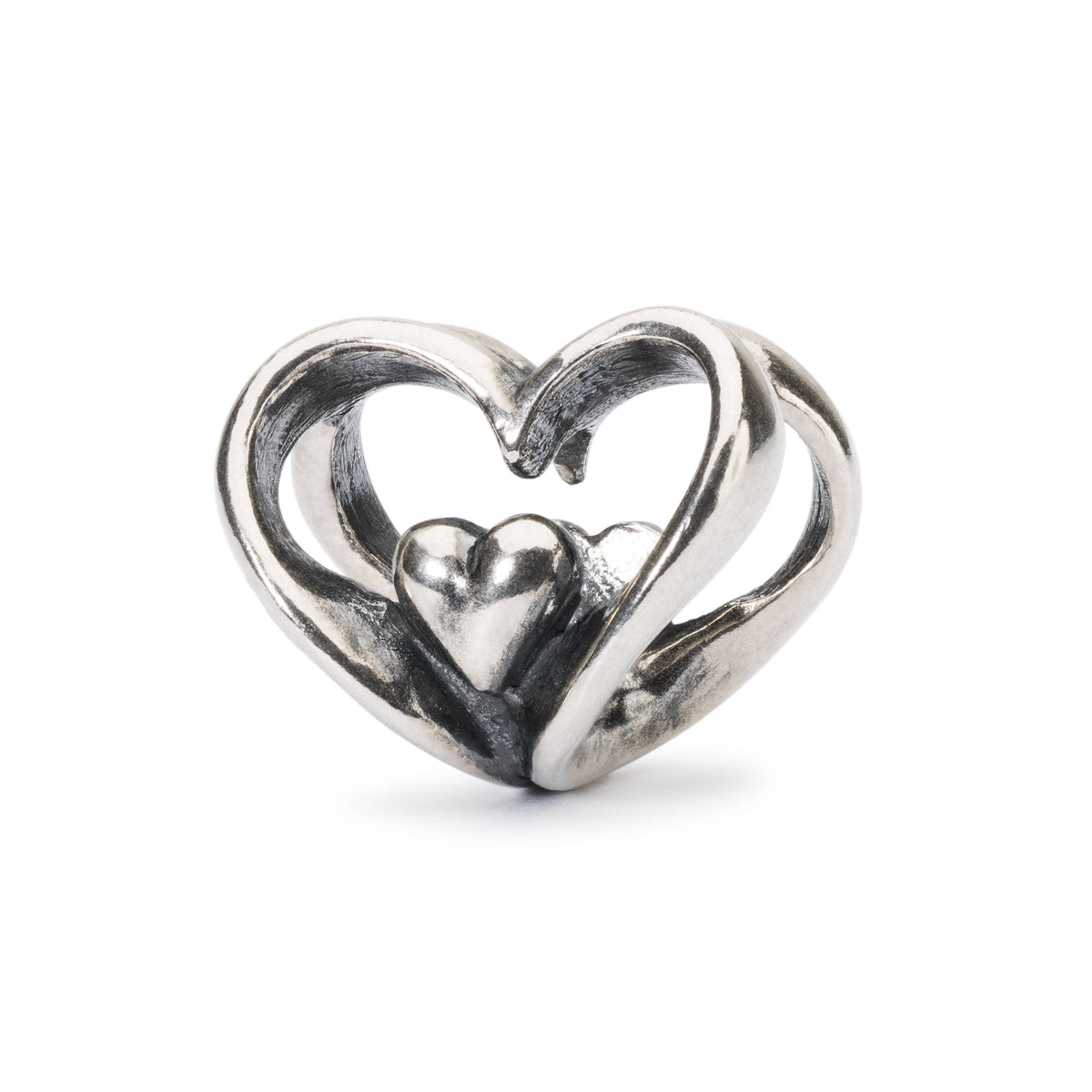 Trollbeads das Original Silber Bead Herz an Herz TAGBE-10202