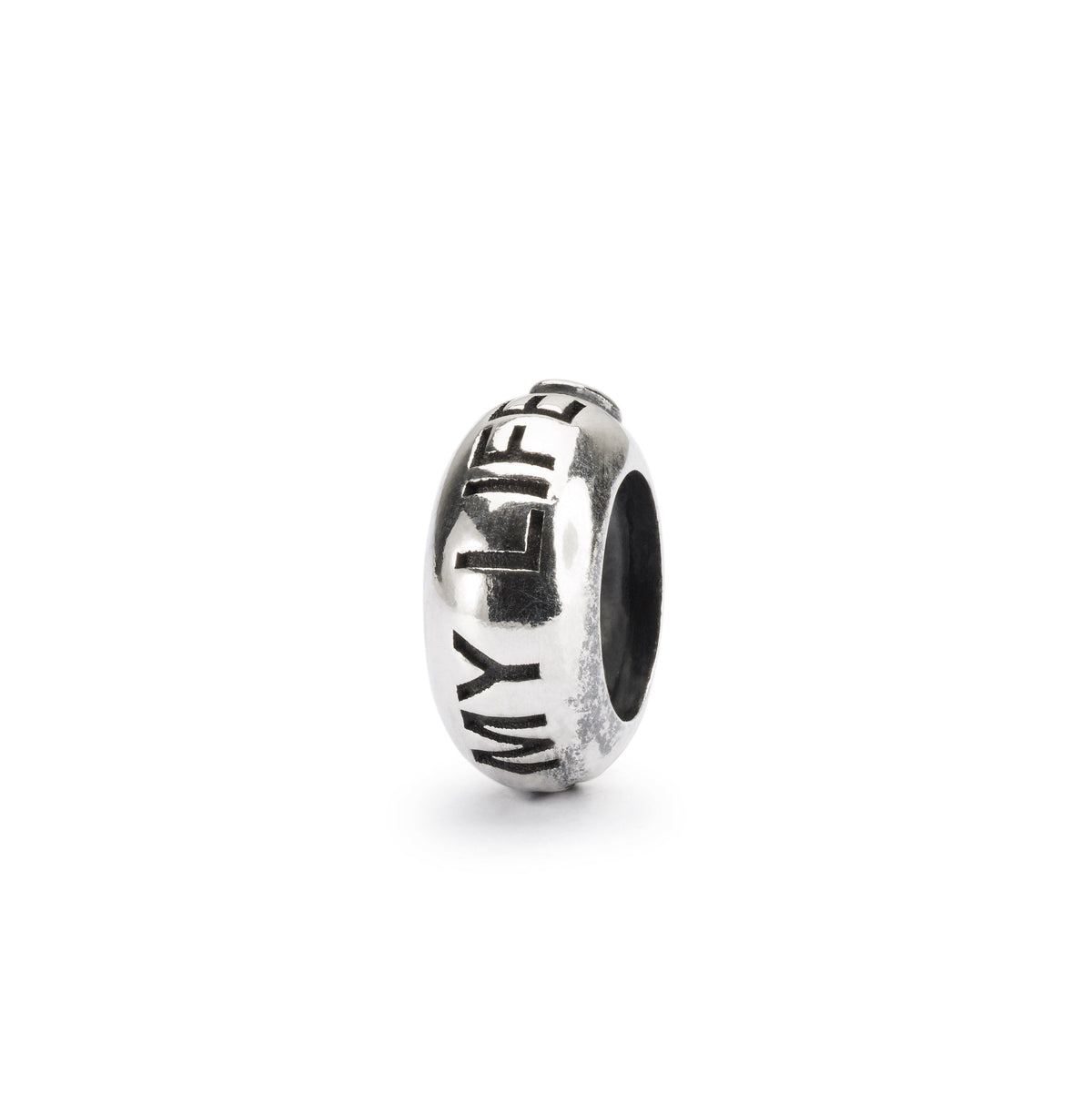 Trollbeads das Original Silber Bead I Love my Life - Ich liebe mein Leben Spacer TAGBE-20237