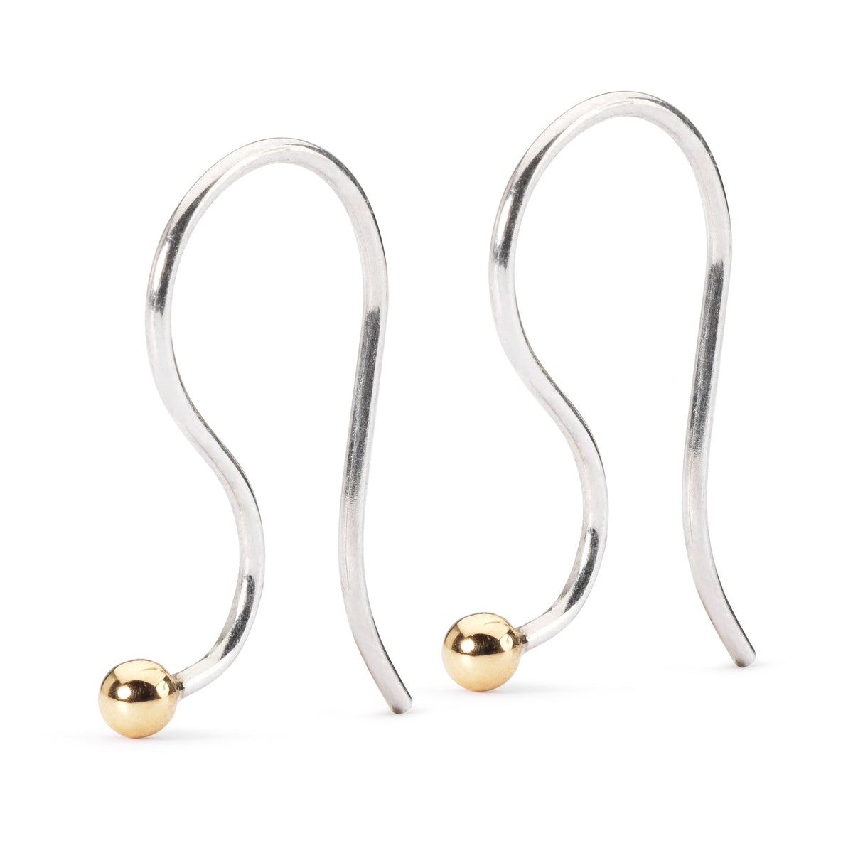 Trollbeads das Original Ohrschmuck Ohrhaken, Silber/Gold TAGEA-00003