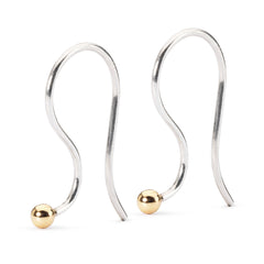 Trollbeads das Original Ohrschmuck Ohrhaken, Silber/Gold TAGEA-00003