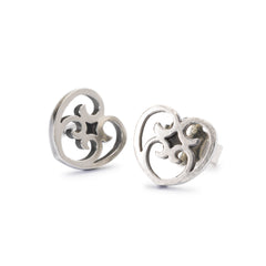 Trollbeads das Original Ohrschmuck Von Herzen Ohrstecker TAGEA-00105