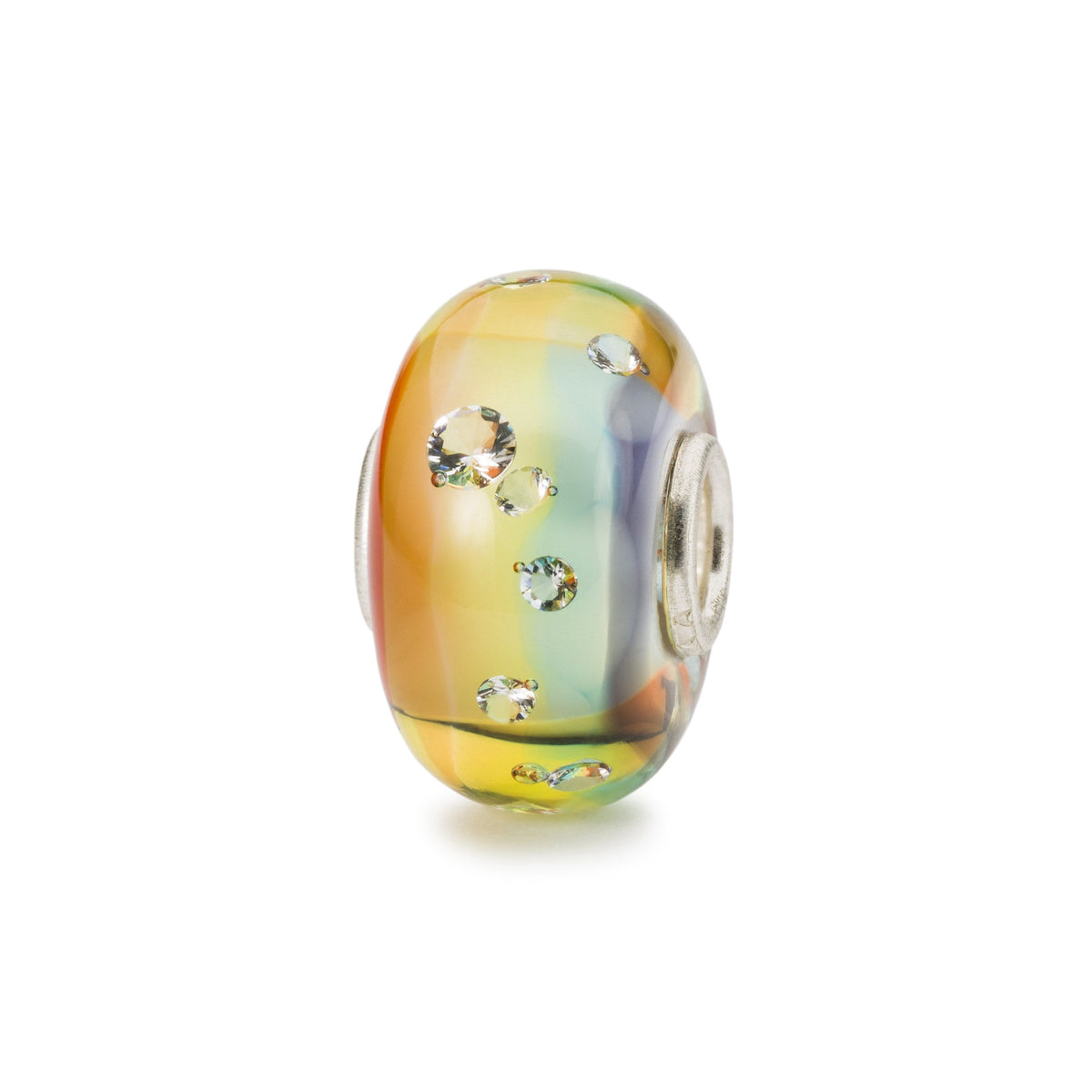 Trollbeads das Original Glas Bead Strahlender Regenbogen - Limitierte Edition TGLBE-00214