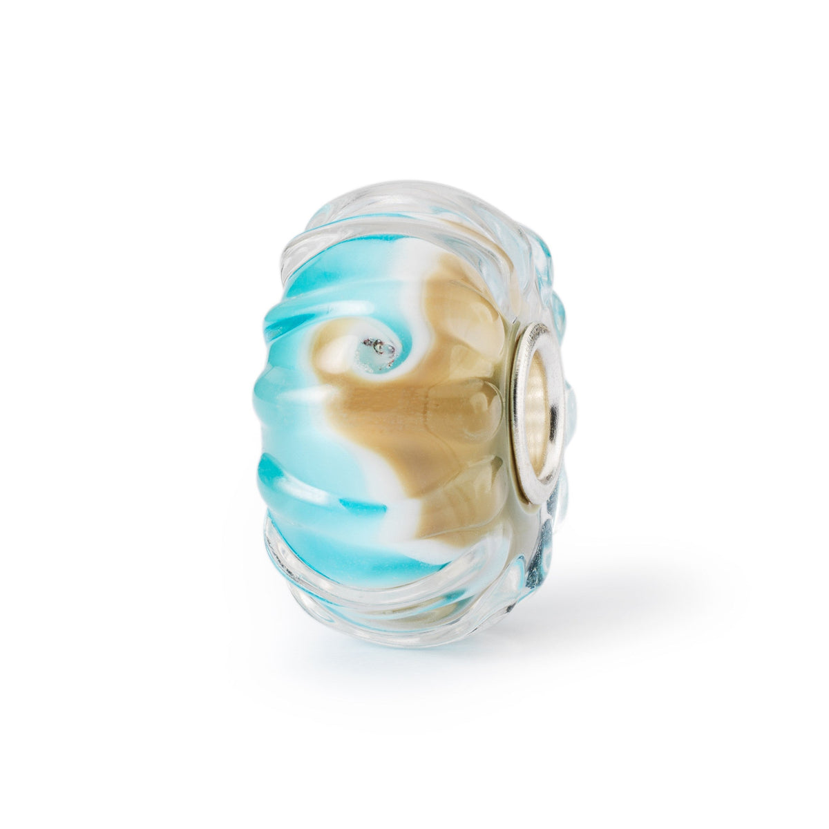 Trollbeads das Original Glas Bead Leuchtende Wellen - Limitierte Edition TGLBE-20330