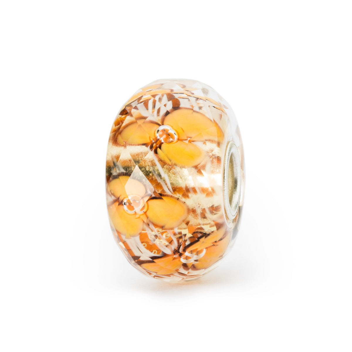 Trollbeads das Original Glas Bead Orangenblüten TGLBE-30078