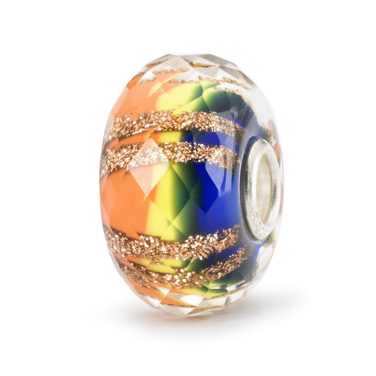 Trollbeads das Original Glas Bead Regenbogen Facette - Limitierte Edition TGLBE-30128